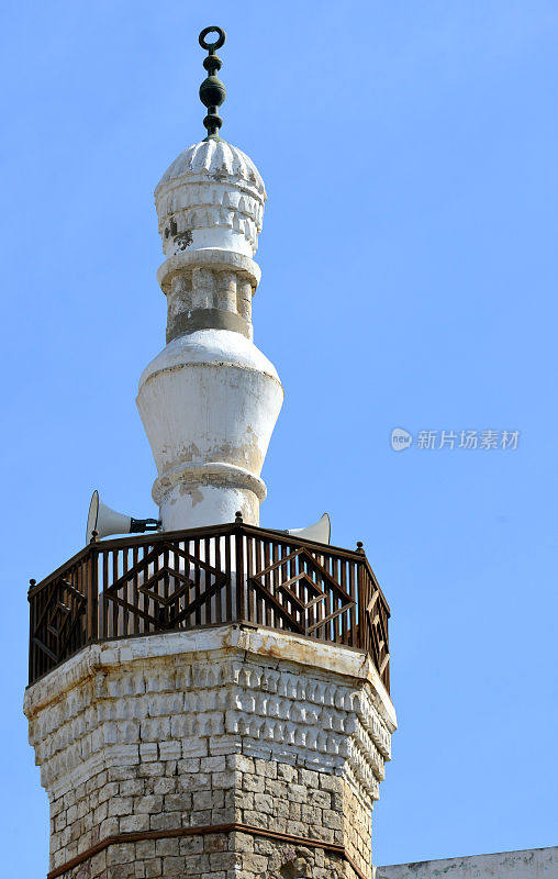 Al Balad区- Al Shafei清真寺从Suq Al Jami -历史吉达，沙特阿拉伯-联合国教科文组织世界遗产